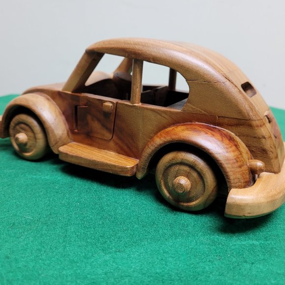 Wooden carving VW bug - Picture 4 of 4